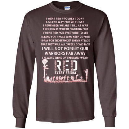 Red Friday Military T-shirt Wear Red Friday Dark Chocolate