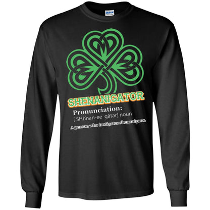 Saint Patrick's Day T-shirt Shenanigator A Person Who Instigates Shenanigans Black
