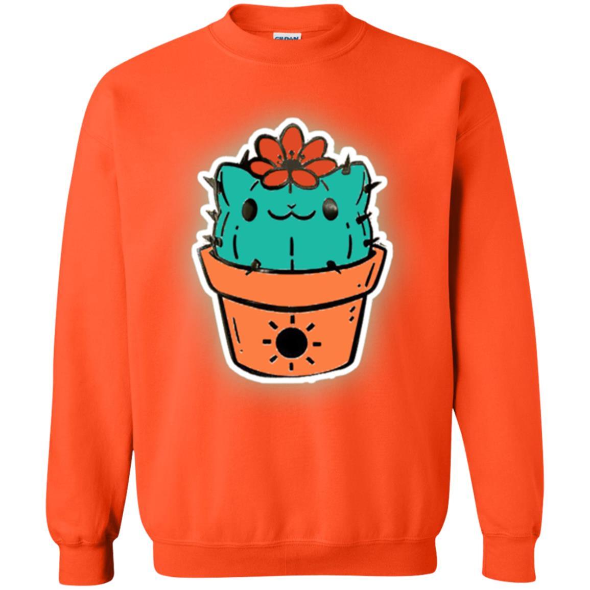 Cat Lover T-shirt Cactus Dog Catcus Orange
