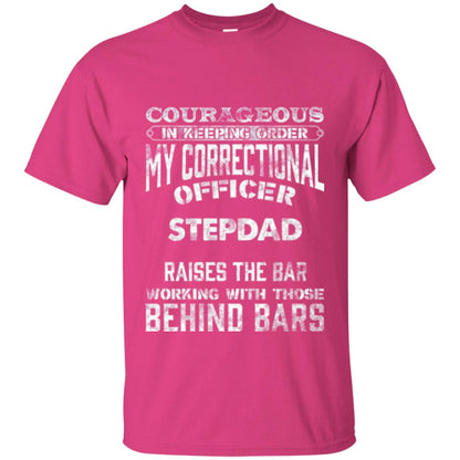 Daddy T-shirt Correctional Officer Step Dad Support Heliconia