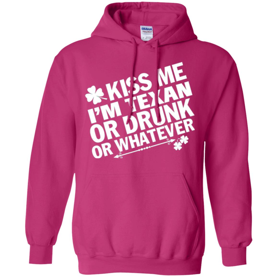 Kiss Me I_m Texan Or Drunk Or Whatever St. Patrick_s Day T-shirt Heliconia