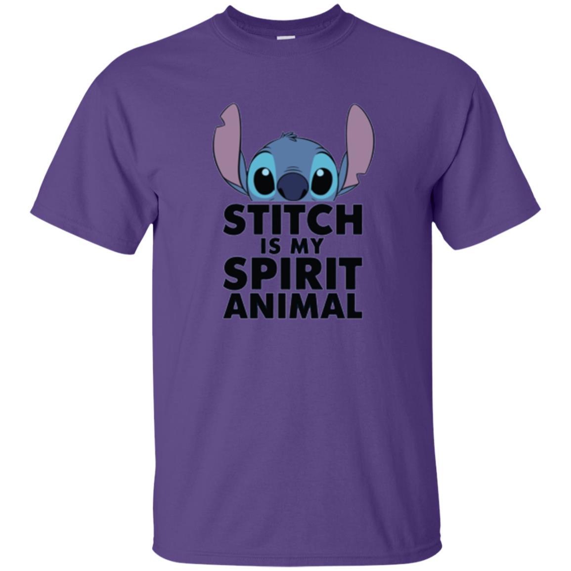 Disney Stitch Is My Spirit Animal T-shirt Purple
