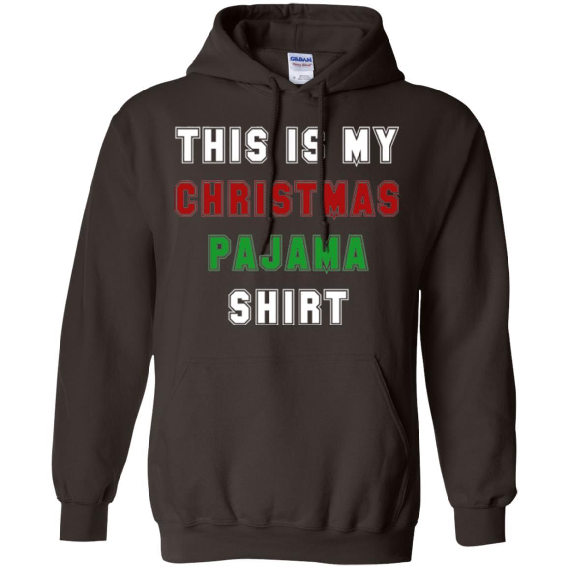 Christmas T-shirt This Is My Christmas Pajama Dark Chocolate