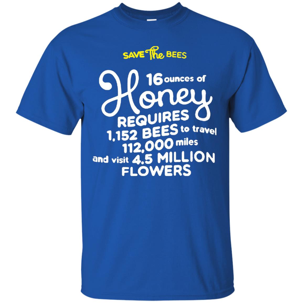 Save The Bees Honey Bee T-shirt Royal