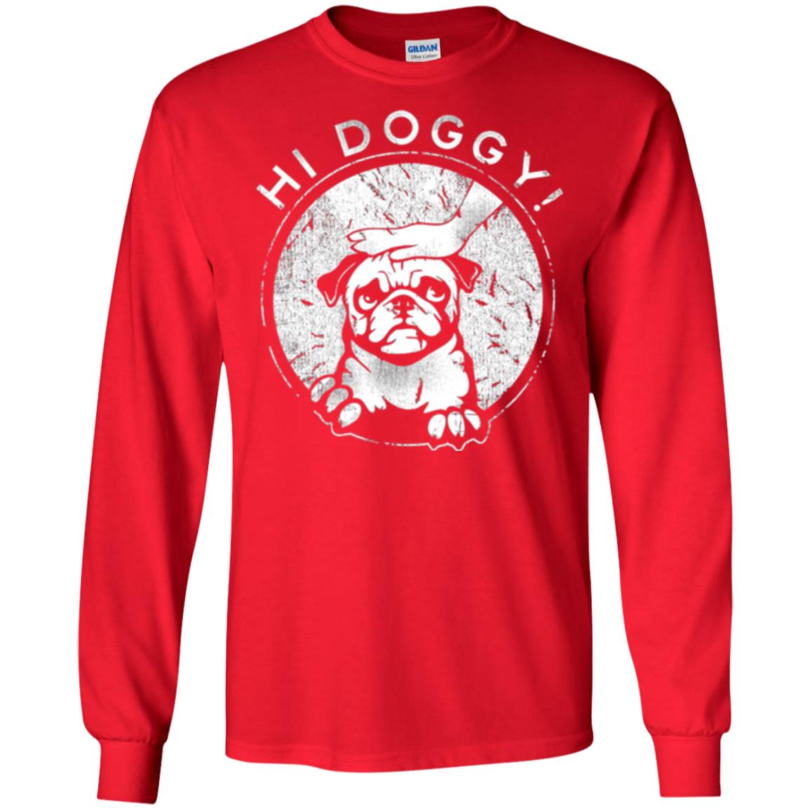 Dog Lovers T-shirt Hi Doggy Red