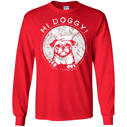 Dog Lovers T-shirt Hi Doggy Red