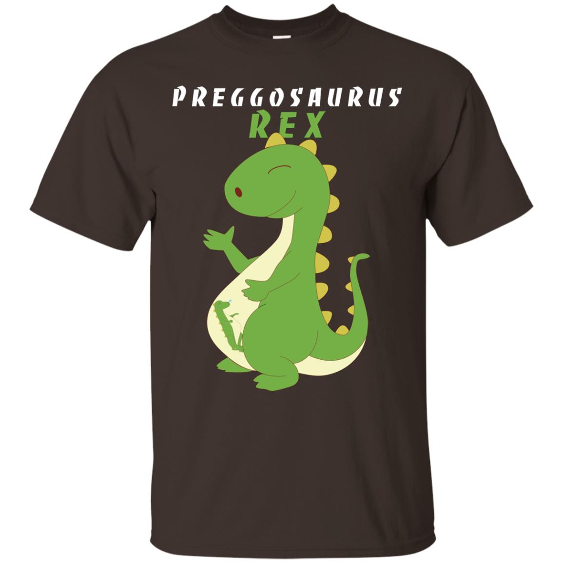 Dinosaur Pregnancy Pregosaurus Shirt Dark Chocolate
