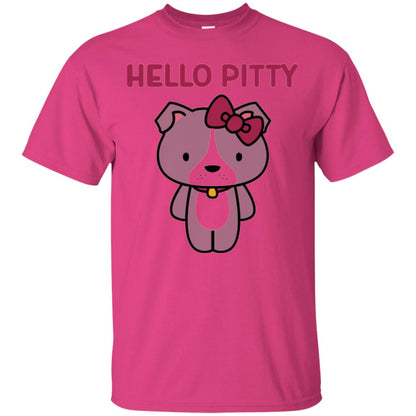 Hello Pitty Dog Lover Shirt Heliconia