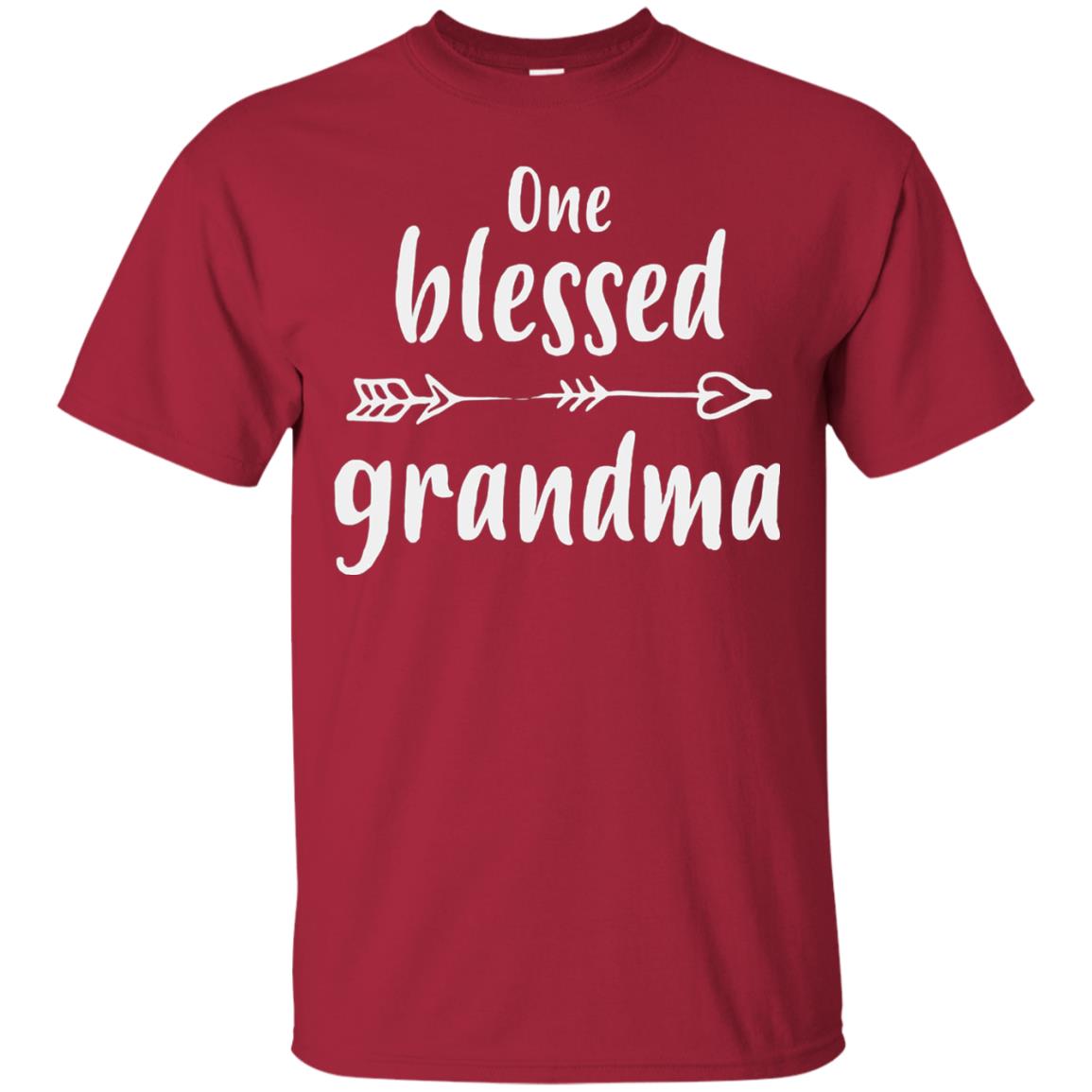 One Blessed Grandma Mothers Day Nana T-shirt Cardinal