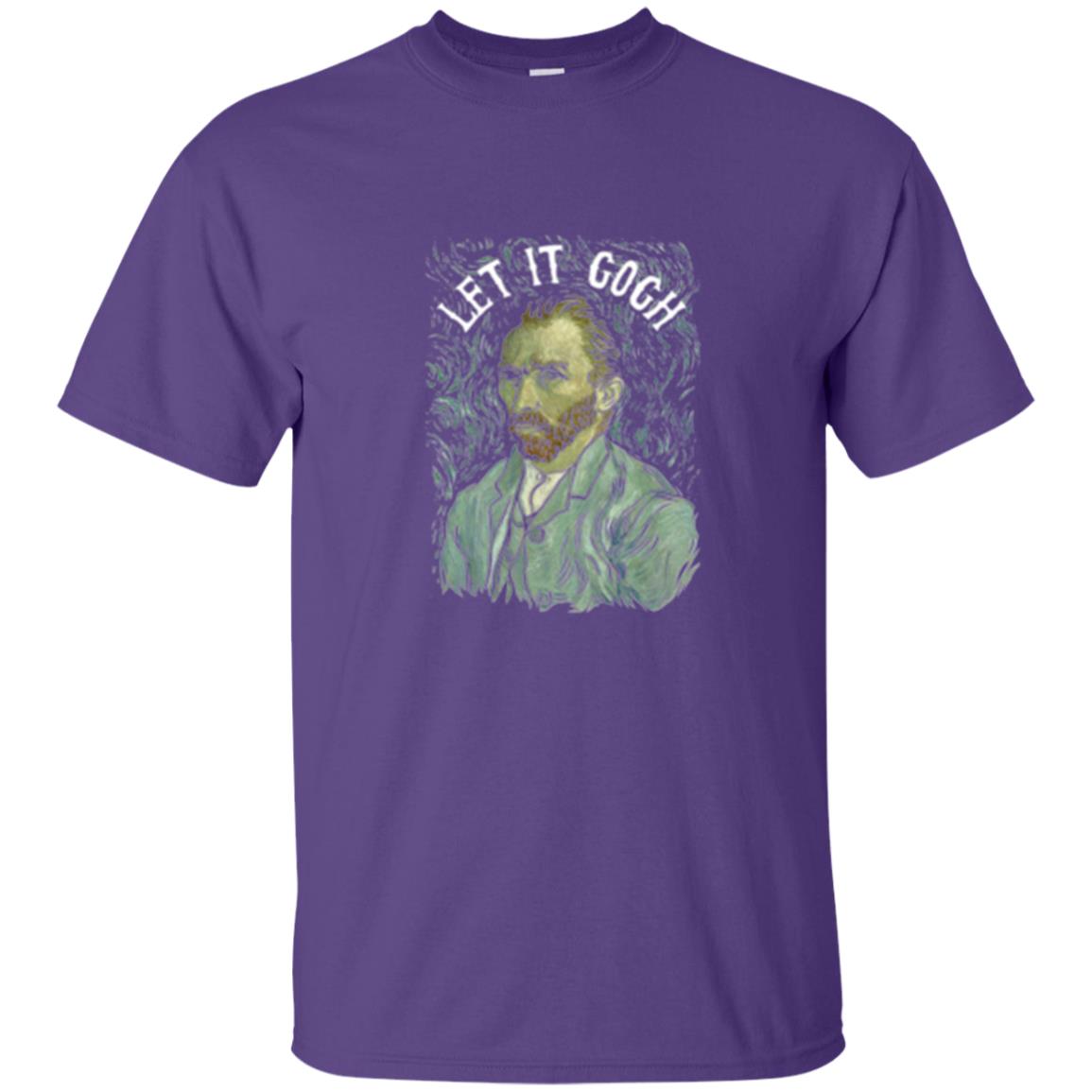 Artist T-shirt Vincent Van Let It Gogh Purple