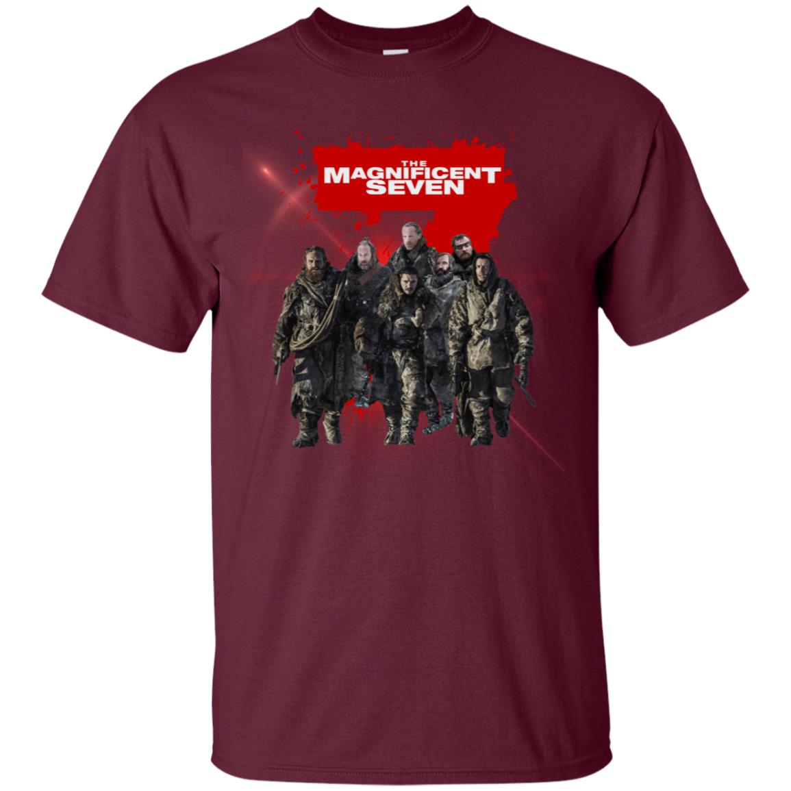 The Magnificent Seven Game Of Thrones Version T-shirt Maroon