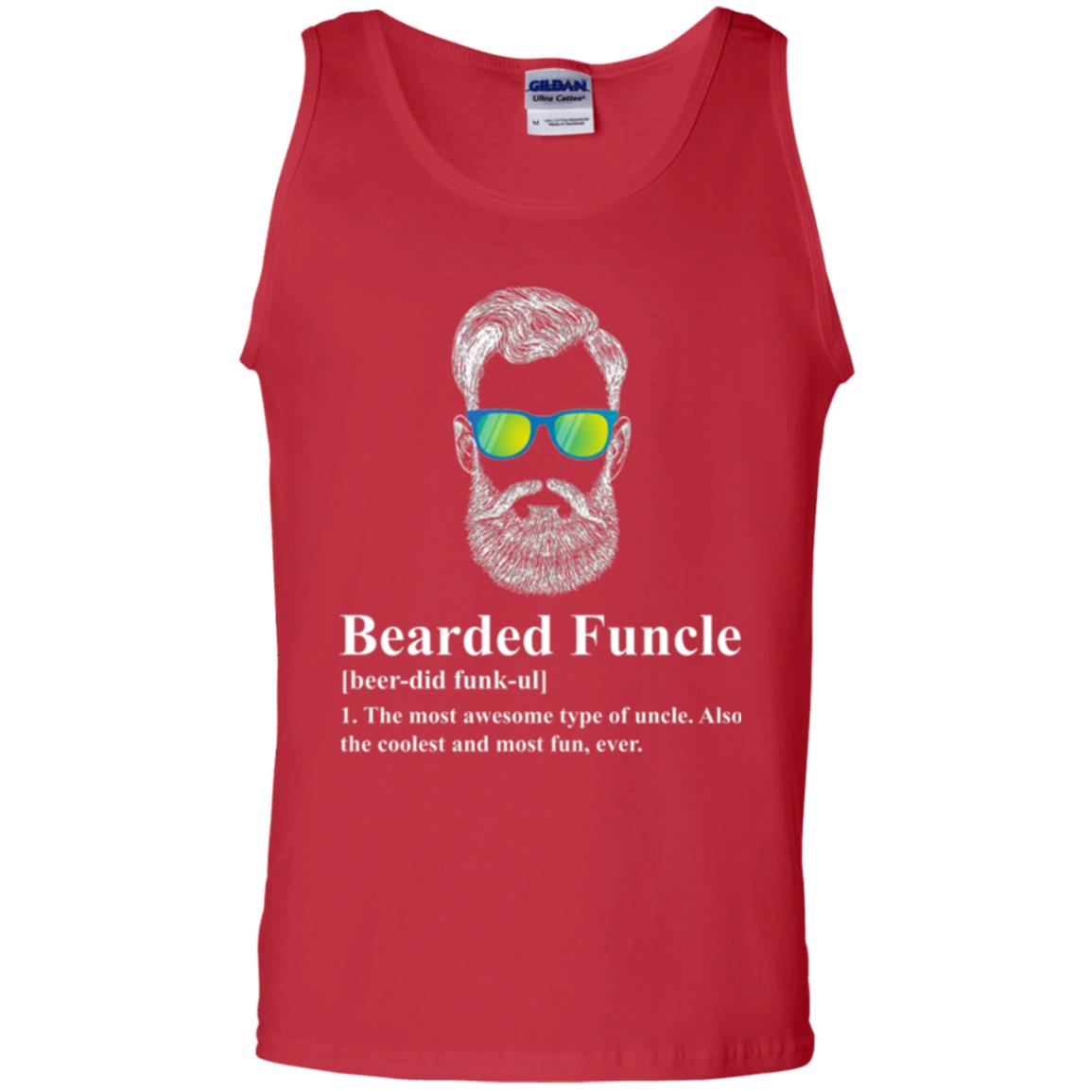 Uncle T-shirt Beared Funcle Red