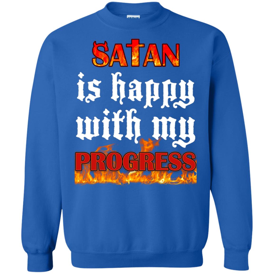Santa Is Happy With My Progress Shirt Royal