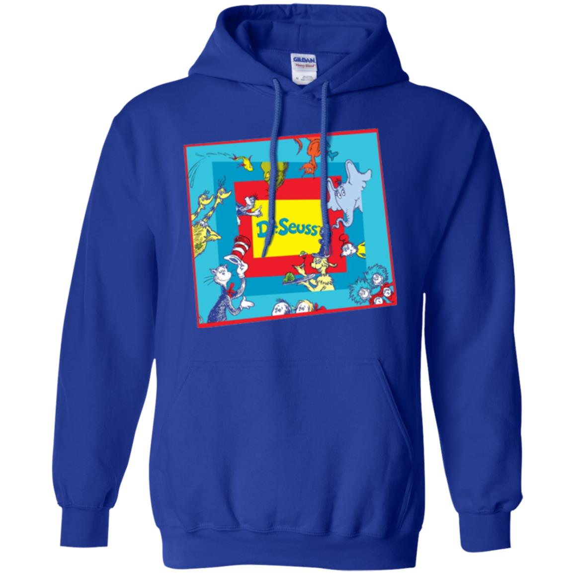Dr. Seuss Character National Wear Red Day T-shirt Royal