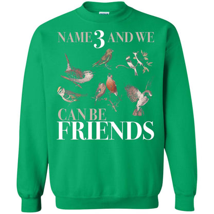 Birdwatching Shirt Name 3 And We Can Be Friends Irish Green