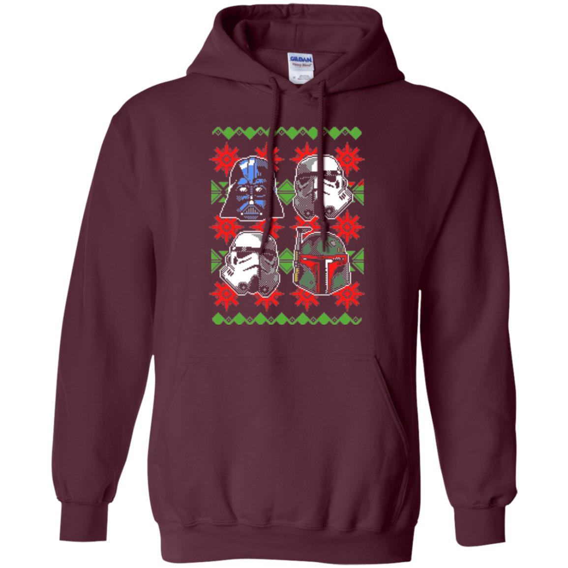 Film T-shirt Christmas Sweater Empire Helmets Maroon