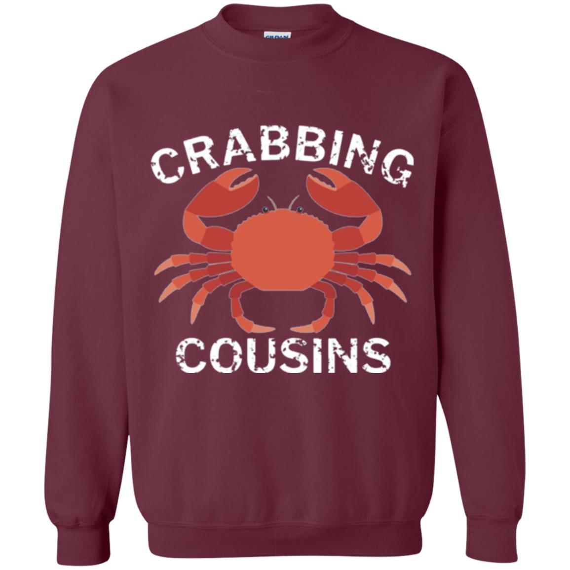Fishing Lovers T-shirt Crabbing Cousins Maroon