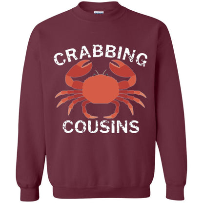 Fishing Lovers T-shirt Crabbing Cousins Maroon