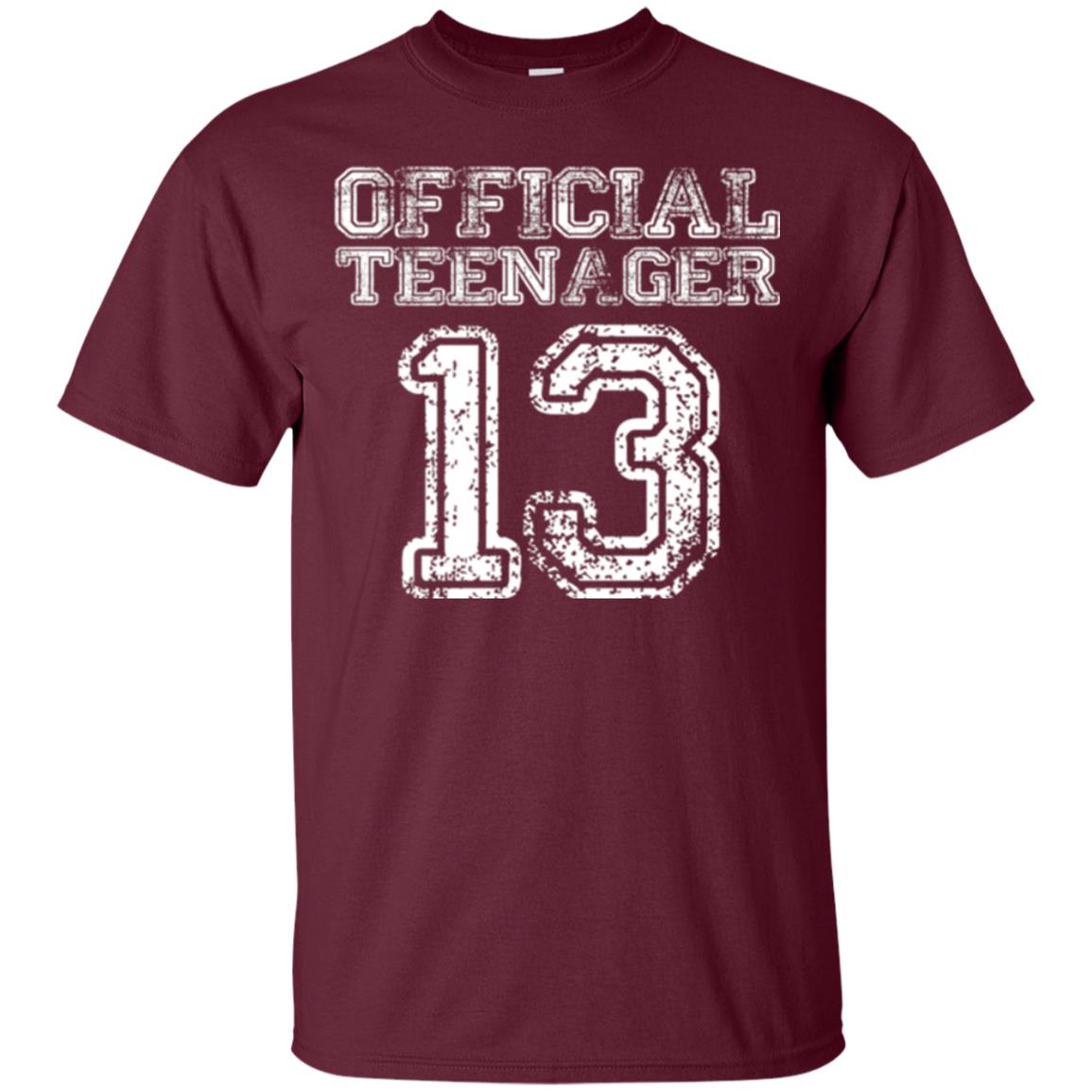 Brithday T-shirt Official Teenager T-shirt Maroon