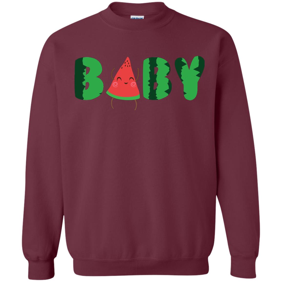 Baby Watermelon Funny Summer Melon Fruit Shirt For Baby Kids Maroon