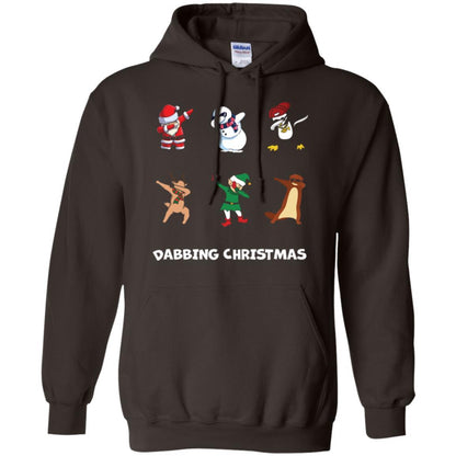 Dabbing Christmas T-shirt Dark Chocolate