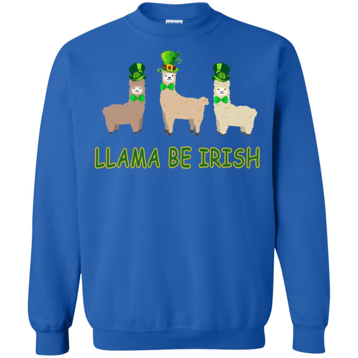Llama Be Irish Ireland Gift Shirt Royal