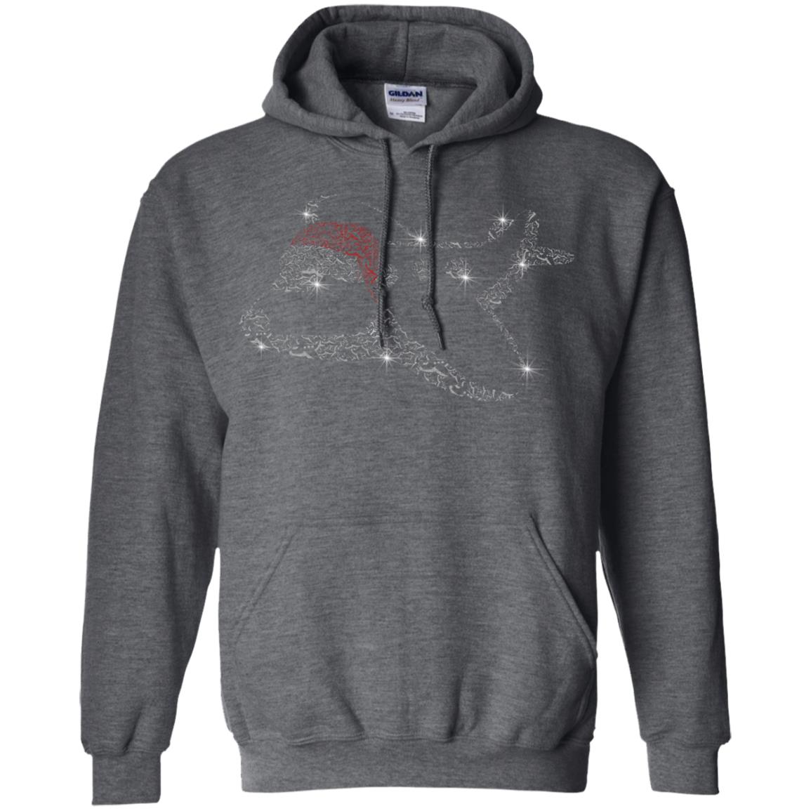 Airplane With Santa Hat Merry Christmas Gift Shirt For Mens Womens Kids Dark Heather