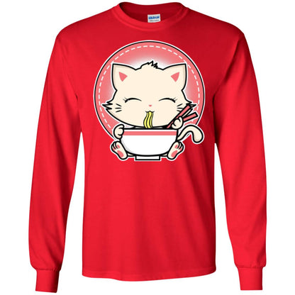 Kawaii Japanese Anime Cat Ramen T-shirt