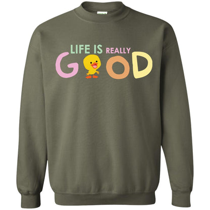 Life Is Really Good With My Cute Duck T-shirt Military Green