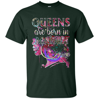 Birthday T-shirt Queens Are Born In March Forest