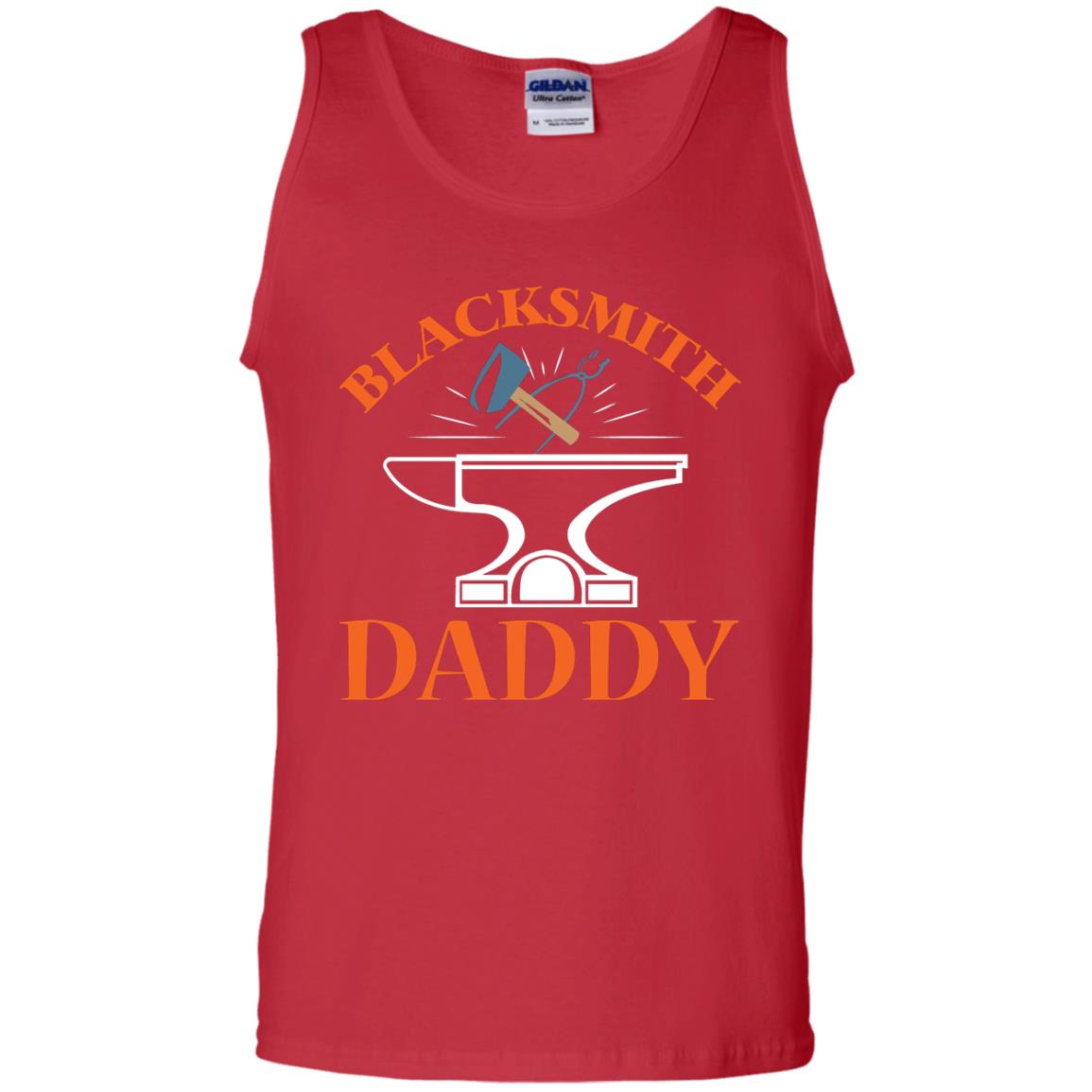 Blacksmith Daddy Happy Father's Day Shirt Red