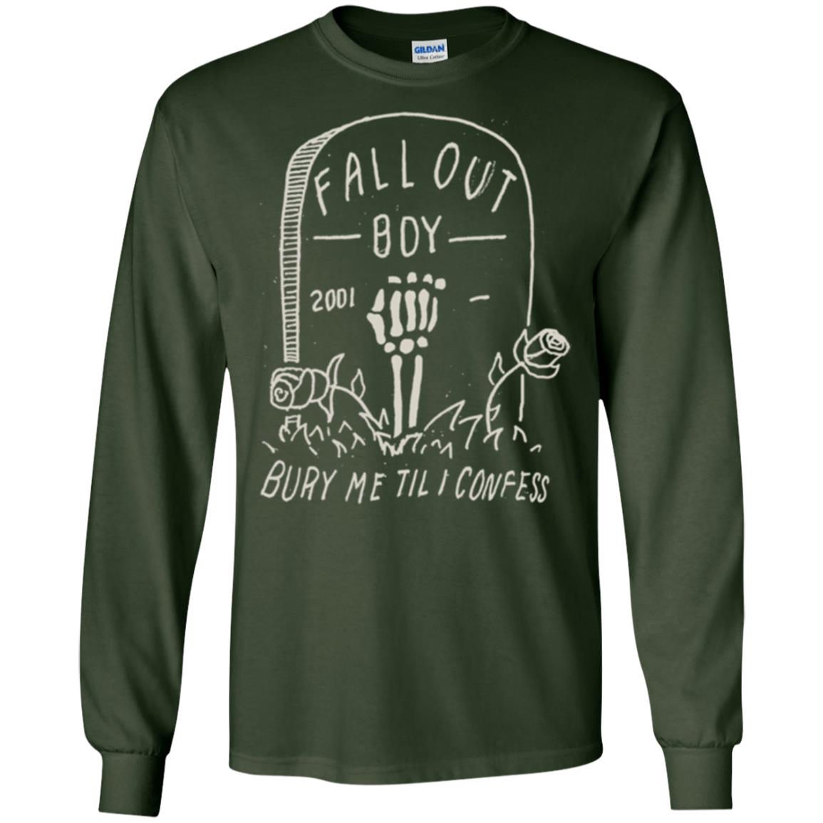 Fall Out Boy Bury Me Till I Confess T-shirt Forest Green