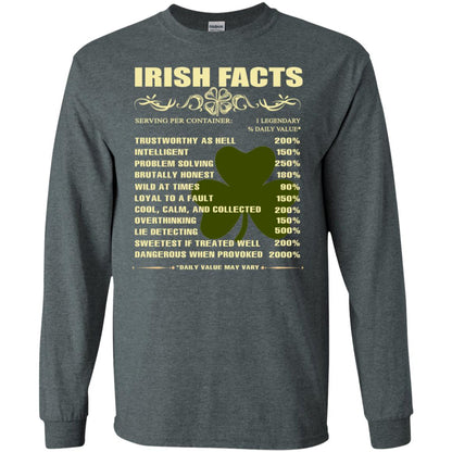 Irish Facts Intelligent Problem Solving Shirt Dark Heather