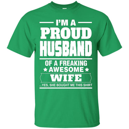 I Am A Proud Husband Shirt Irish Green