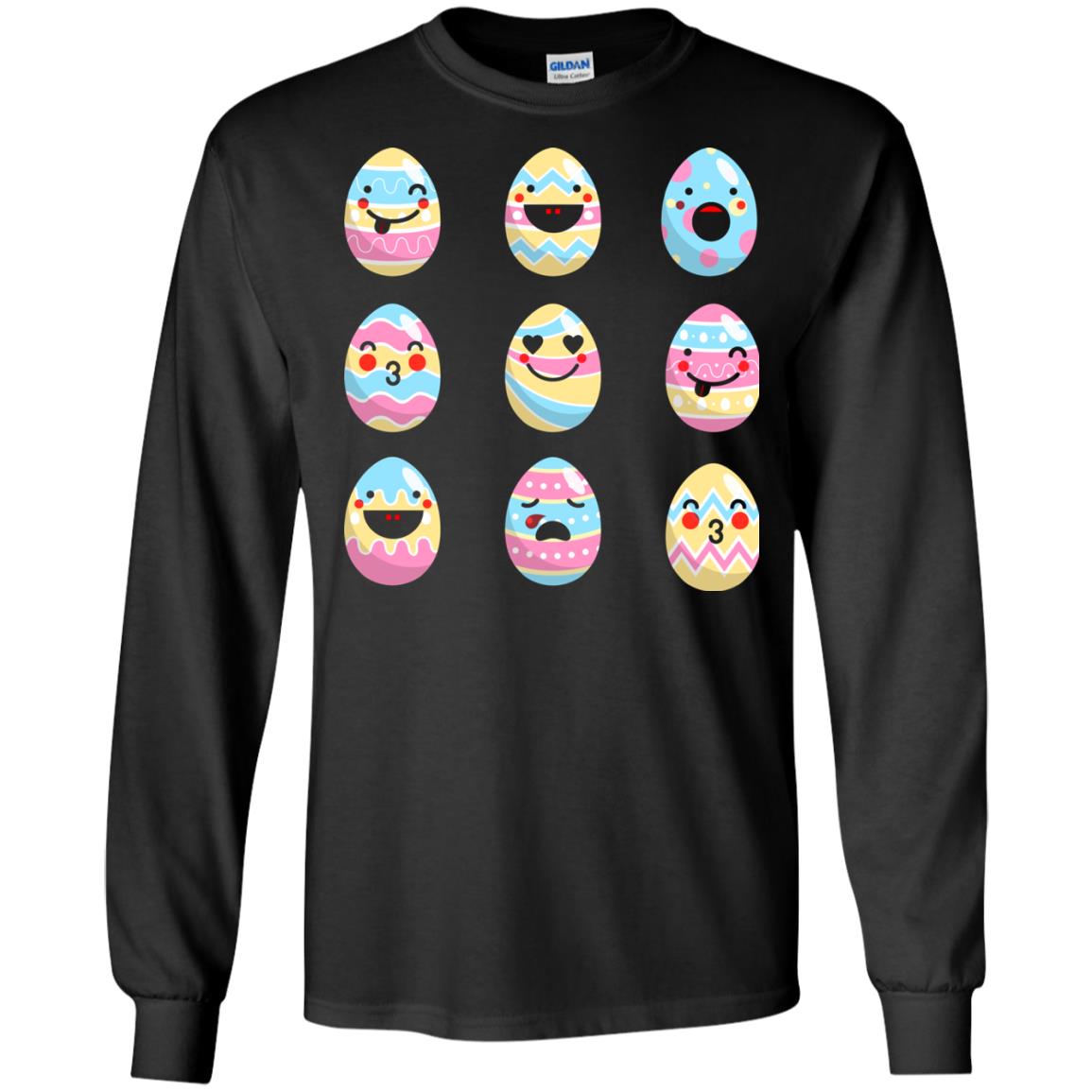 Egg Emoji Easter Happy Egg Hunt For Kids T-shirt Black