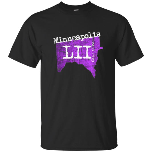 Football Lover T-shirt Minneapolis Minnesota 2018 T-shirt Black