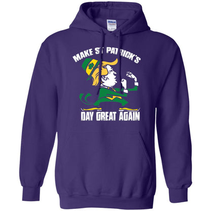 Trump Make St Patricks Day Great Again Funny Trump T-shirt Purple