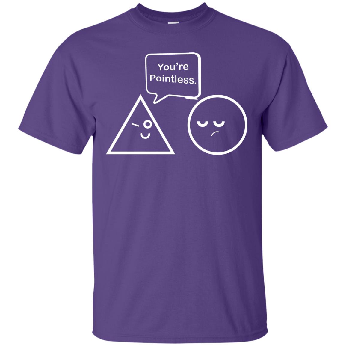 Math Lover T-shirt You're Are Pointless Purple