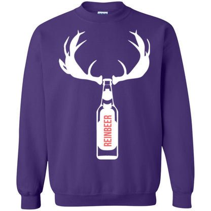Christmas T-shirt Funny Christmas Reinbeer Purple
