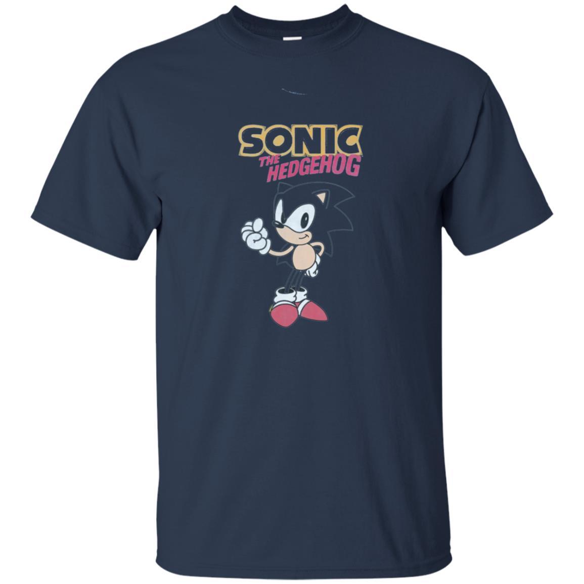Movie T-Shirt Sonic The Hedgehog Navy