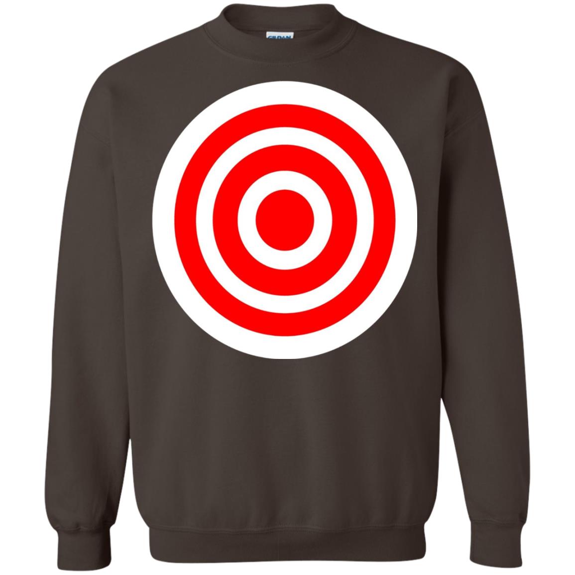 Funny Practice Bulls Eye Board Game Target T-shirt Dark Chocolate