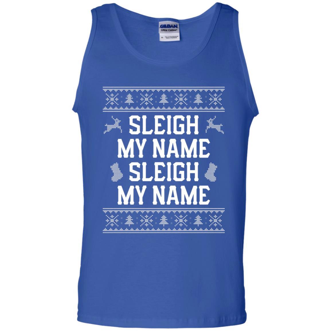 Christmas T-shirt Sleigh My Name Royal