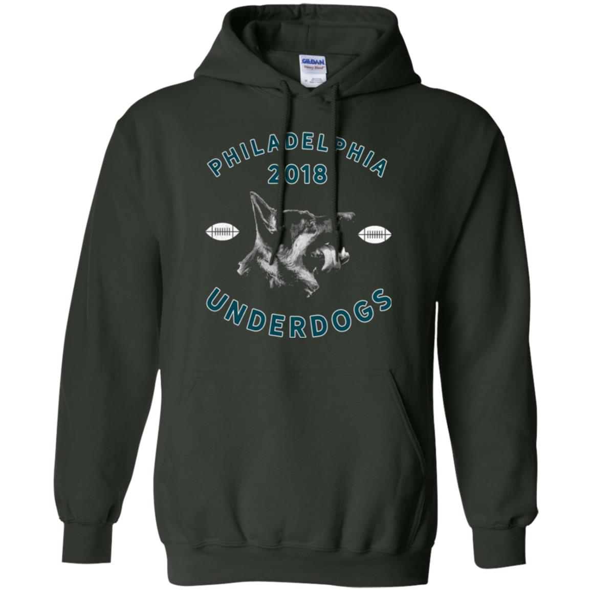 Dog Lover T-shirt Philly Philadelphia Underdogs Lii Game Day Forest Green