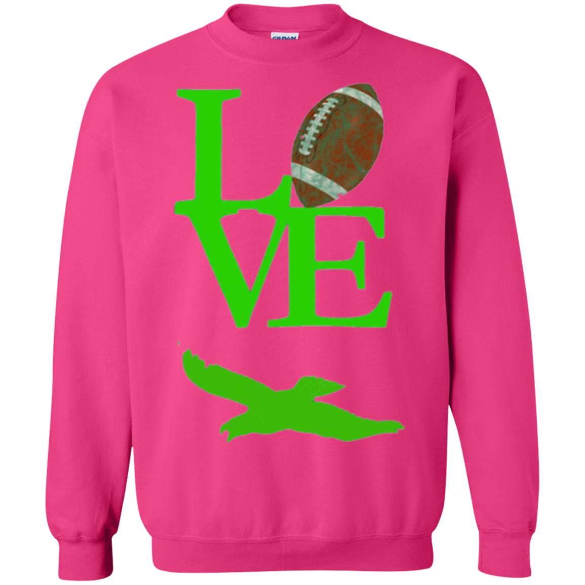 Football Lover T-shirt Love Football Flying Bird T-shirt Heliconia