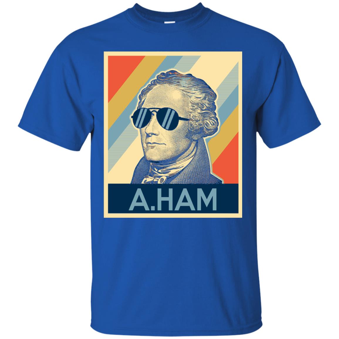 Hamilton Shirt Wearing Sunglasses Royal