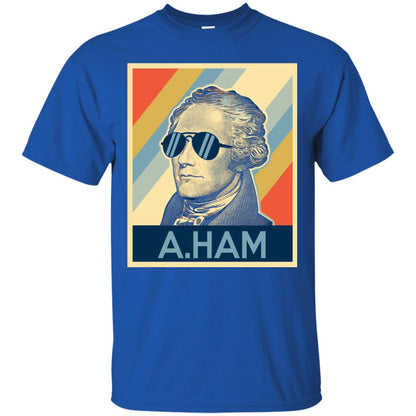 Hamilton Shirt Wearing Sunglasses Royal