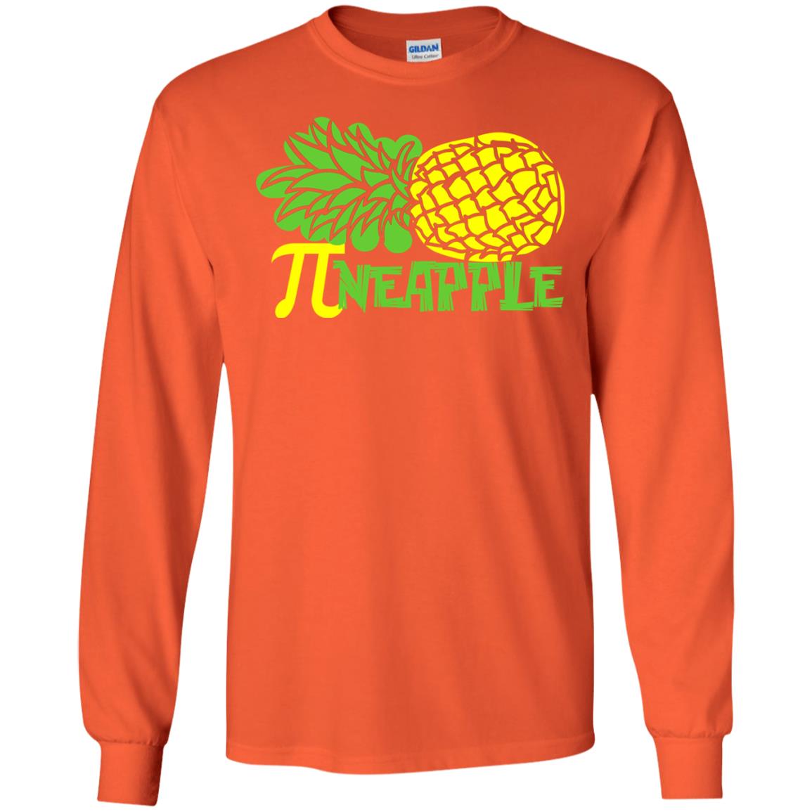 Cool Pineapple Gift Shirt For Pi Day Orange
