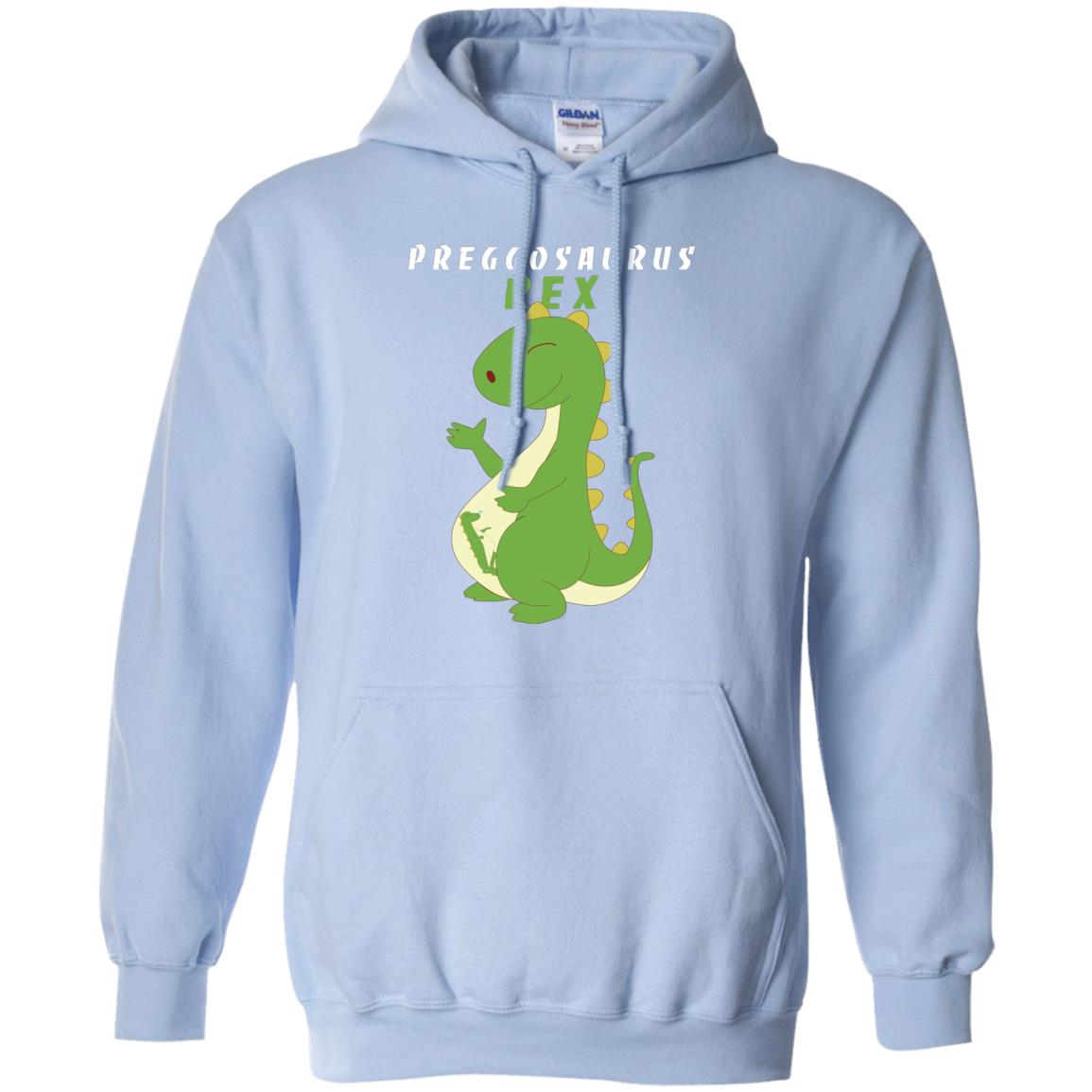 Dinosaur Pregnancy Pregosaurus Shirt Light Blue