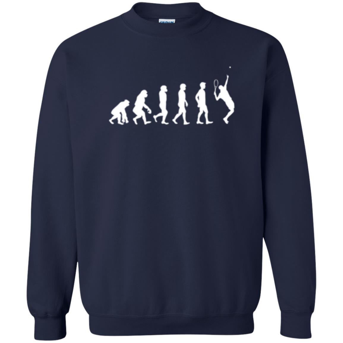 Evolution Of Tennis Player T-shirt Navy