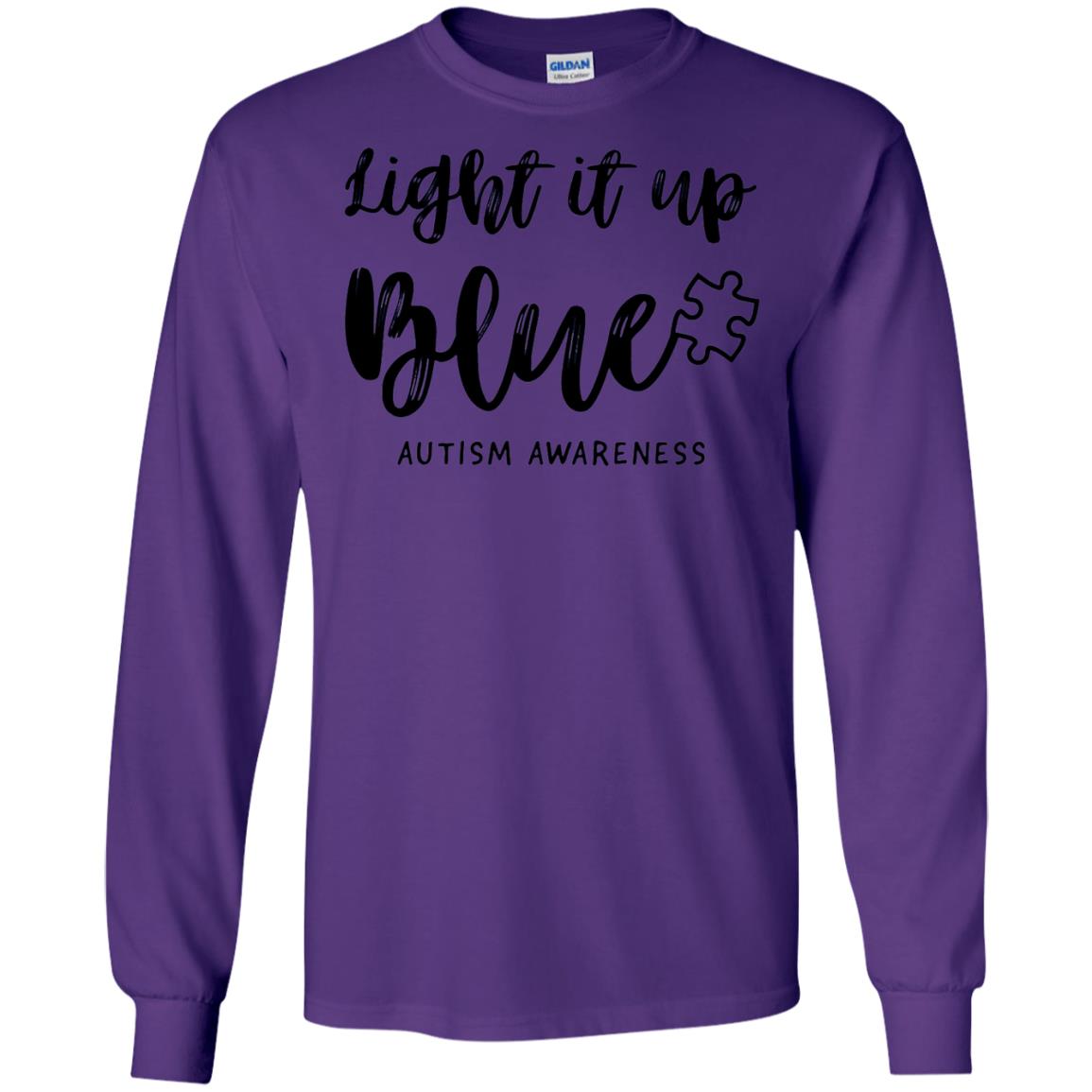 Autism Awareness Shirts Light It Up Blue Purple